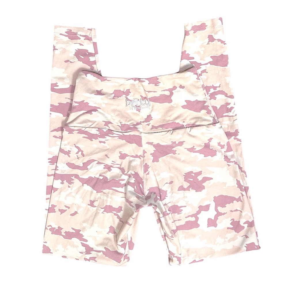 BBB Booty By Brabants Pink & White Camo Leggings BBB OSFM
